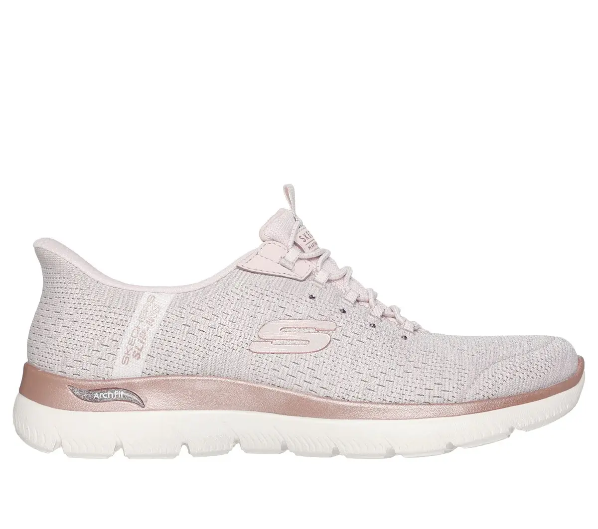 Martha Stewart Skechers Slip-ins: Arch Fit Summits – Soft Shimmer