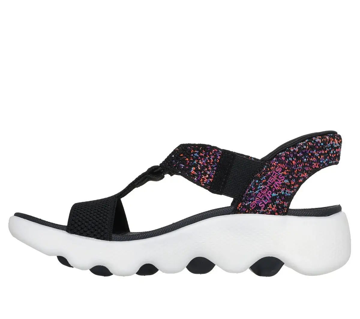 Skechers Slip-ins: GO WALK Massage Fit Sandal – Confetti Sky Skechers Slip-ins: GO WALK Massage Fit Sandal – Confetti Sky