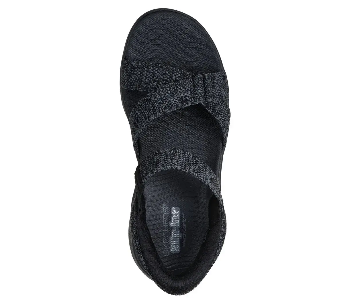 Skechers Slip-ins: GO WALK Massage Fit Sandal – Heather Skechers Slip-ins: GO WALK Massage Fit Sandal – Heather